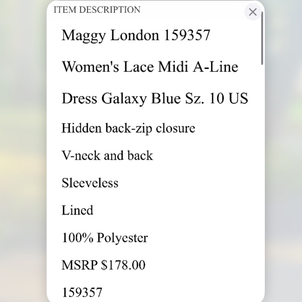 Maggy London Midi Dress - Picture 5 of 5